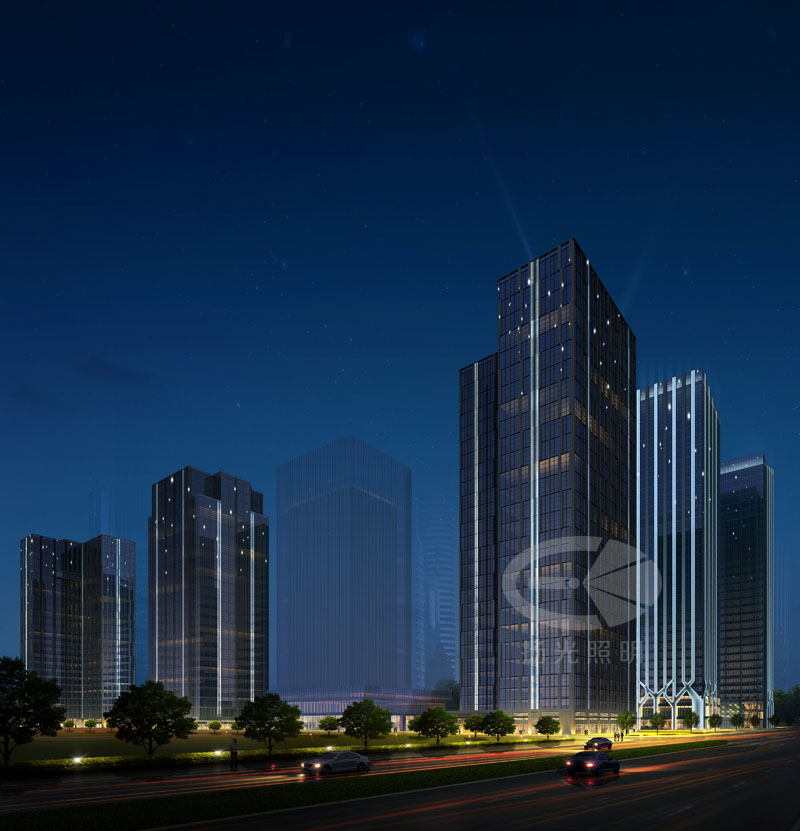 寫字樓外牆景觀照明設計 寫字(zì)樓外牆景觀照明設計
