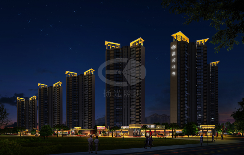 建築外牆夜景(jǐng)照明 建築(zhù)外(wài)牆夜景照明