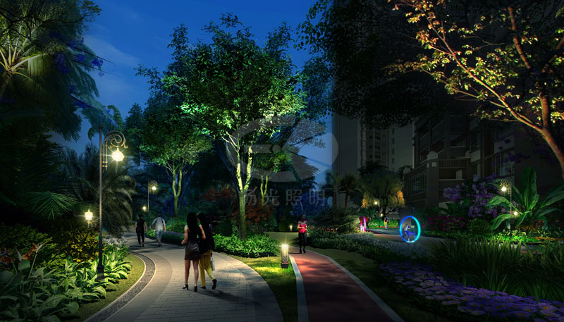 小區景觀亮化設計效果圖(tú)