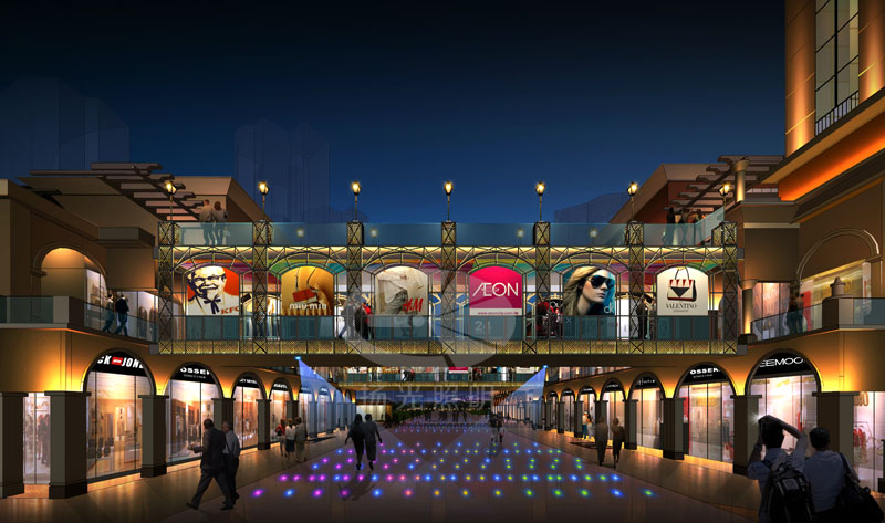 商業街燈(dēng)光設計(jì)效果圖