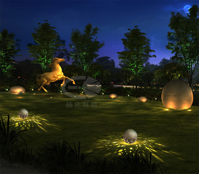 園林LED燈具燈(dēng)光效果圖