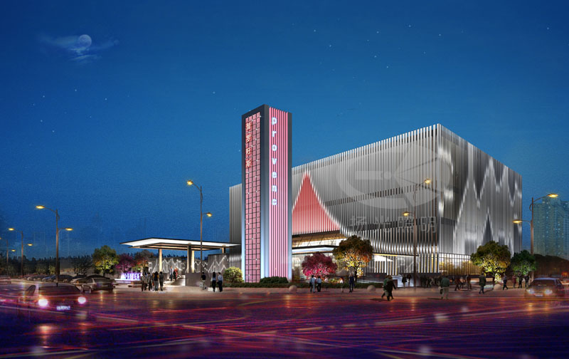 酒店外牆照明效果圖