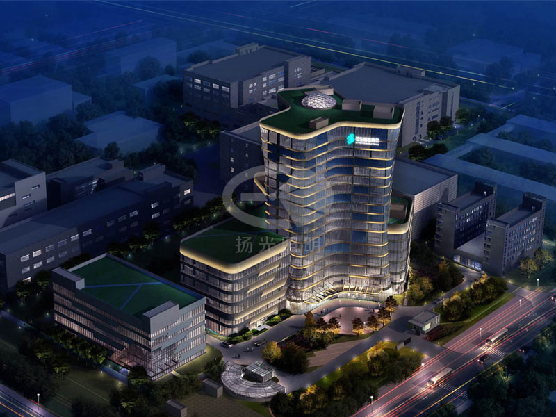 建築夜景亮化效果圖