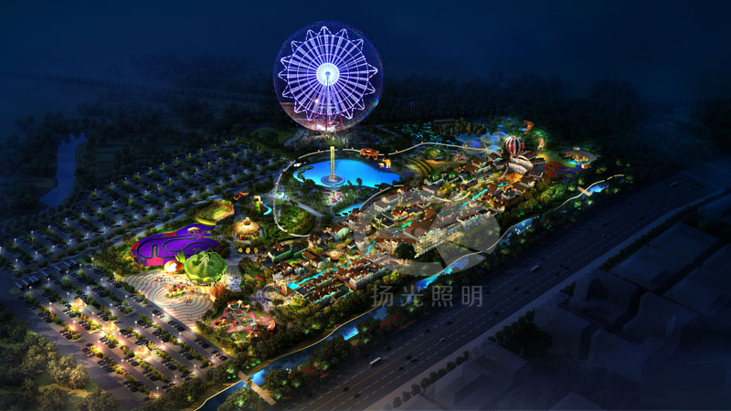 文旅夜遊燈光效果圖