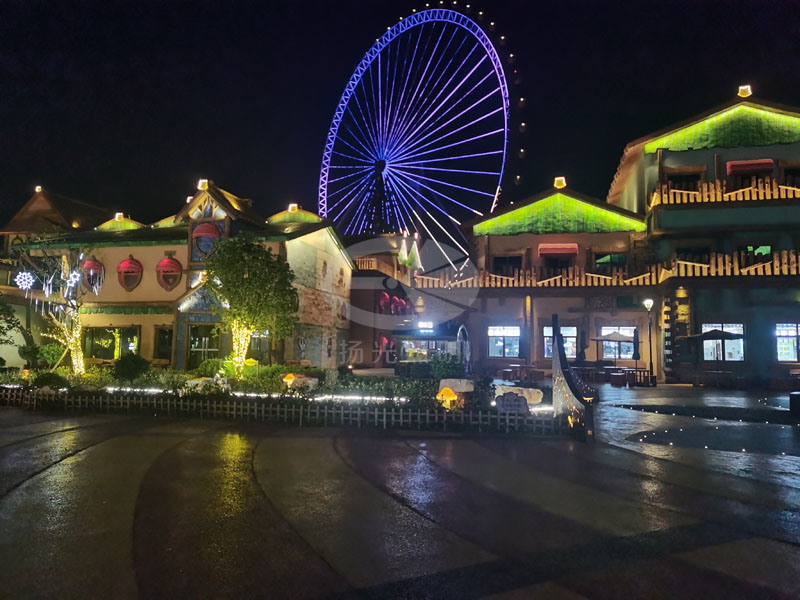 景區夜遊燈光工程實拍2