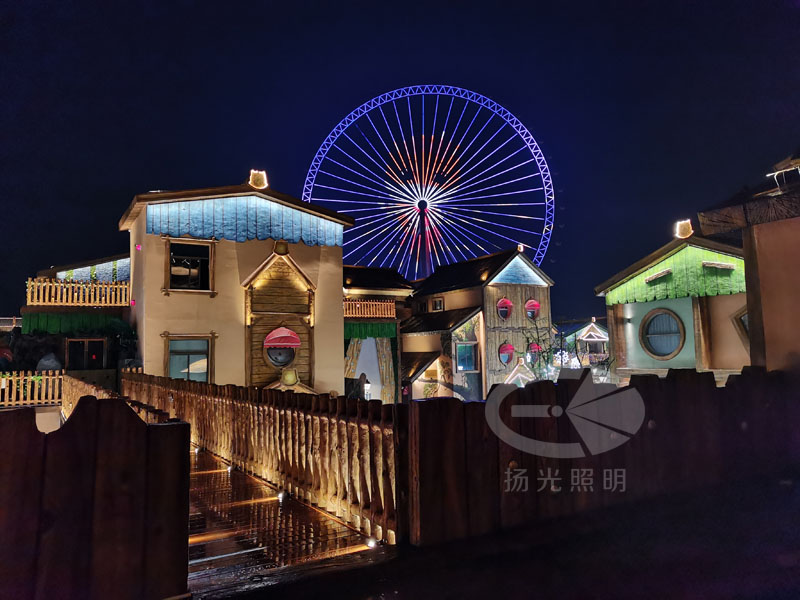 景區夜遊燈光工程實拍1