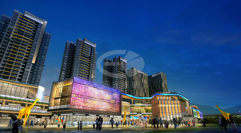 商業廣場夜景亮化設計 商業廣場夜景亮化設計