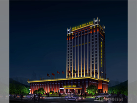 西藏（cáng）江南國際大酒店夜景（jǐng）照明